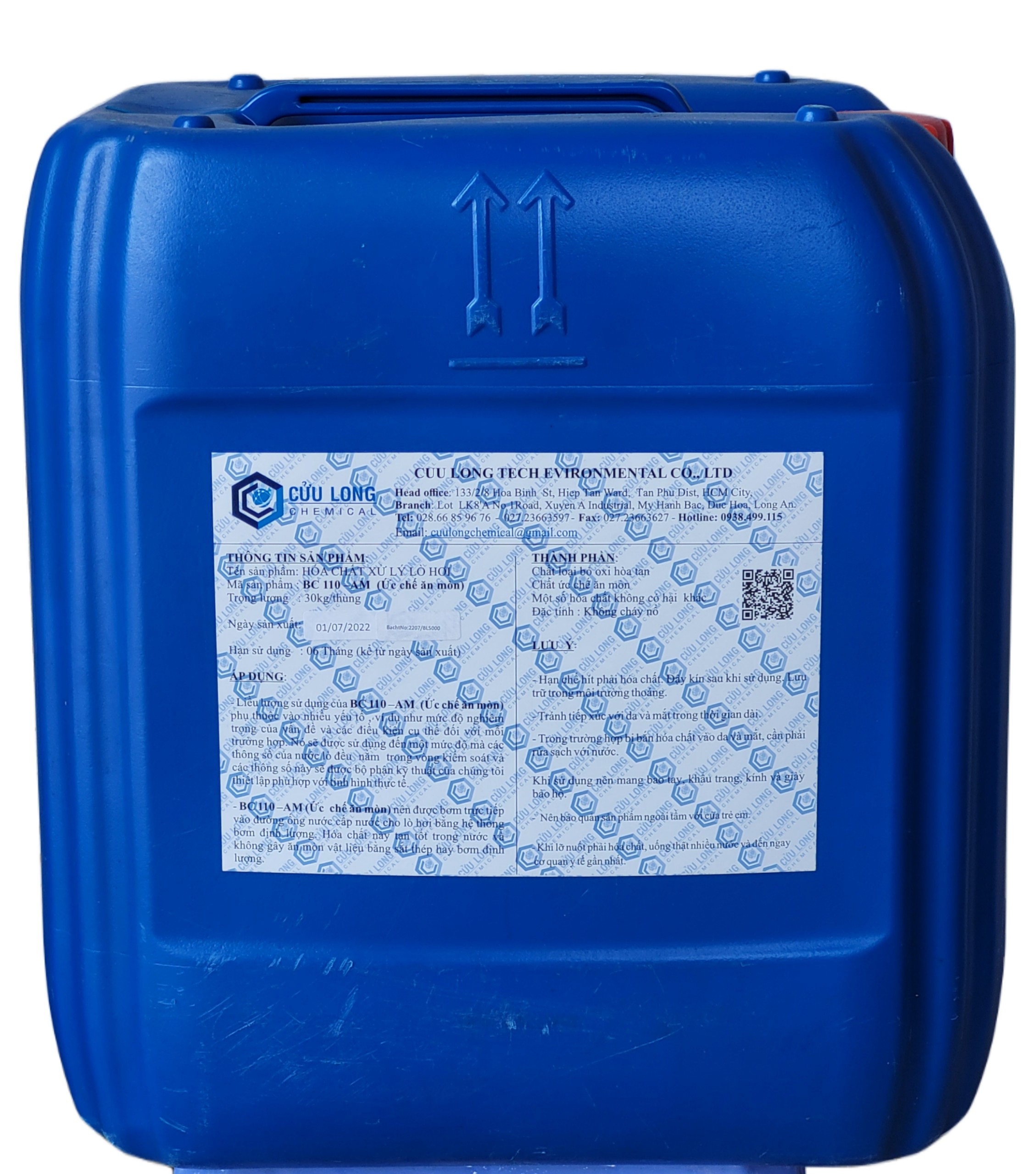 BC 110 -AM hóa chất ức chế ăn mòn trong hệ thống lò hơi