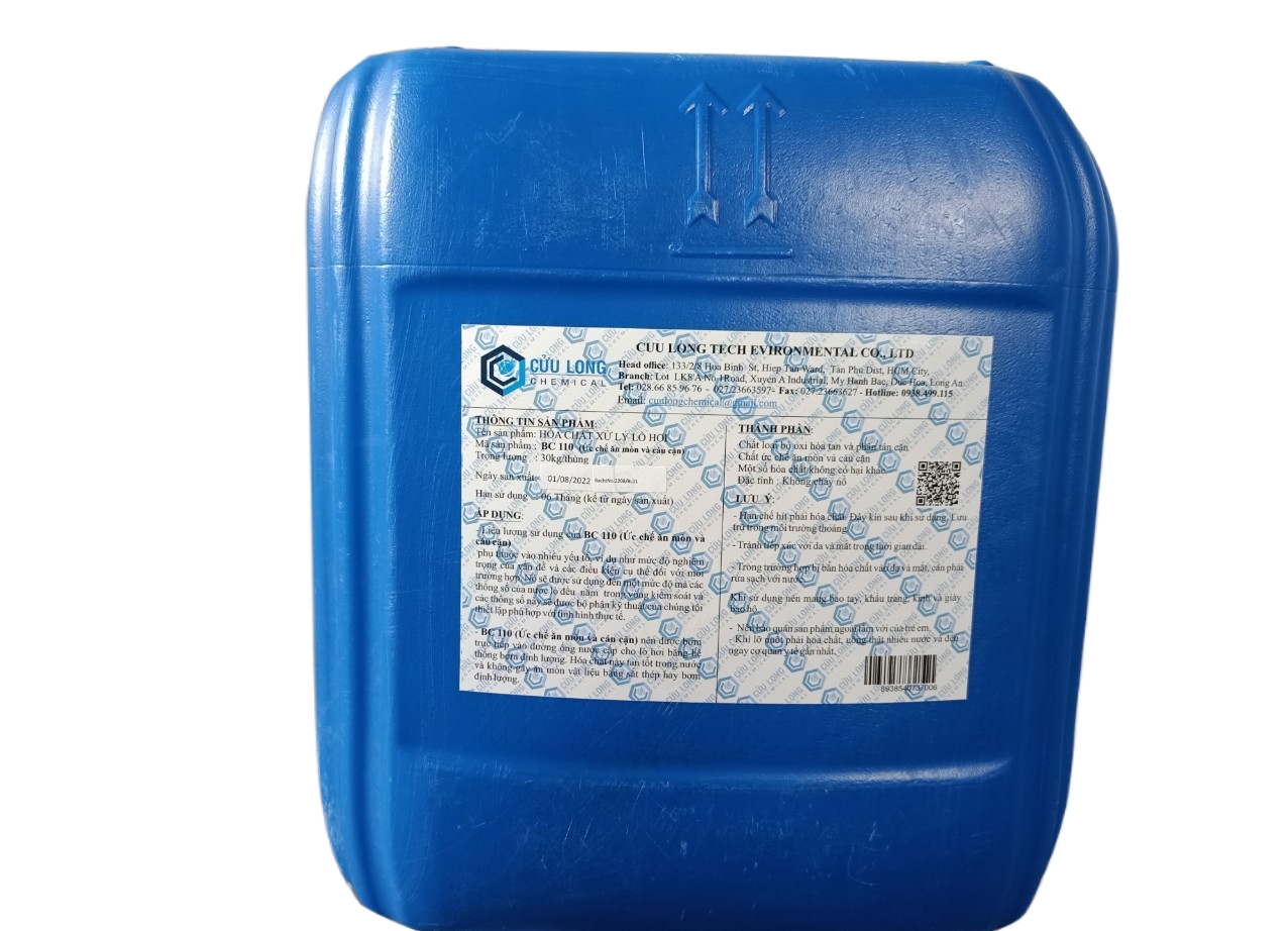 Hoá Chất BC 110 ức chế ăn mòn và cáu cặn trong hệ thống lò hơi