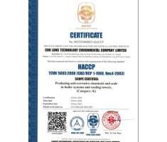 Chứng nhân HACCP